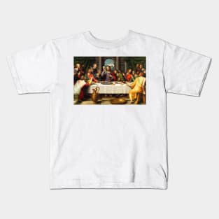 Last Supper Juan de Juanes 1562 Art Print The First Eucharist Kids T-Shirt